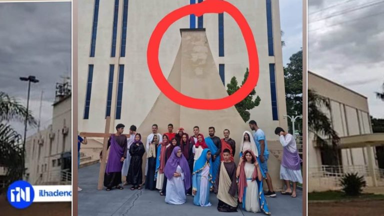 Católicos veem rosto de Jesus Cristo em foto tirada por grupo de jovens após encenação da via sacra