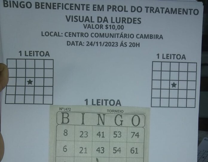 Bingo beneficente em Cambira