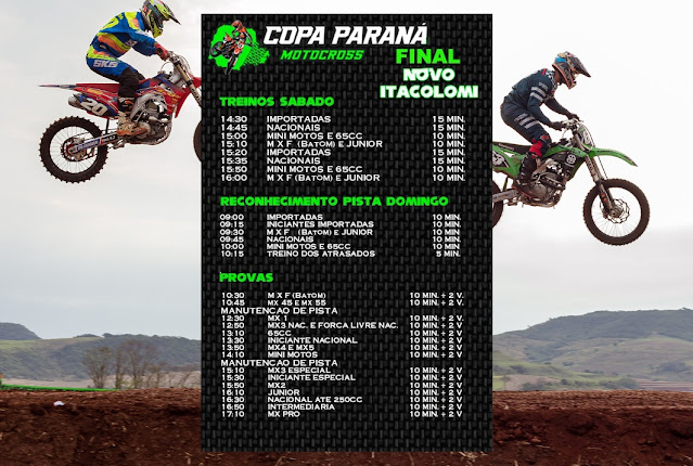 Novo Itacolomi vai sediar a final da Copa Paraná de Motocross