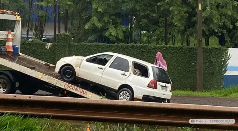 Motorista perde controle e carro capota entre Apucarana e Califórnia