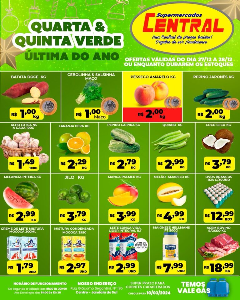 Quarta e Quinta Verde do Central Supermercados