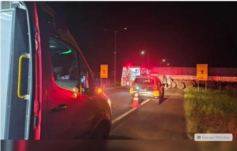 Motociclista morre após colisão com carreta na BR-369 em Arapongas