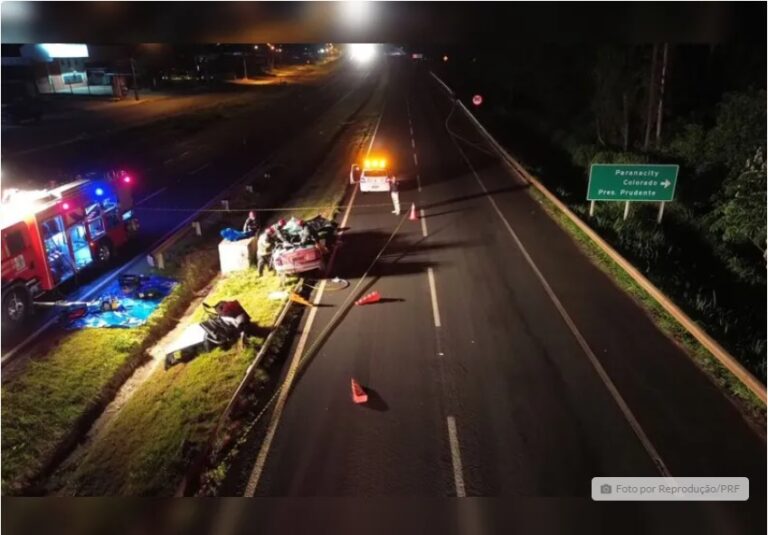 Dois jovens de 23 anos morrem em grave acidente de carro no Paraná