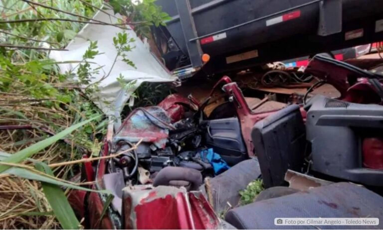 Dois morrem e dois ficam gravemente feridos em colisão frontal no PR