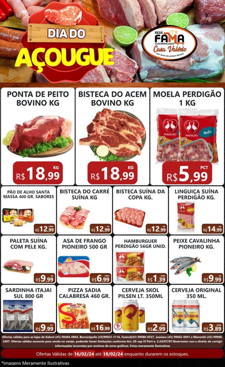 Final de Semana da Carne no Rede Fama Supermercados