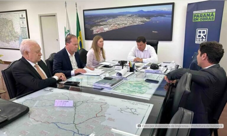 Carlos Gil discute obras da ponte do Rio Ivaí e acesso secundário