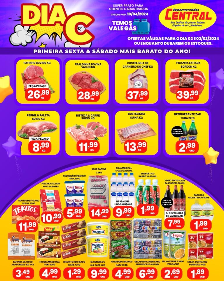 DIA C- Confira as ofertas do Central Supermercados