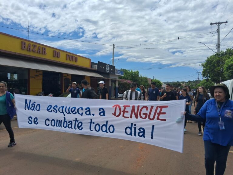 Combate à dengue: passeata é realizada em Marilândia do Sul