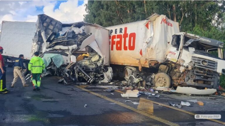 Morre segunda vítima de acidente entre caminhões na Serra do Cadeado