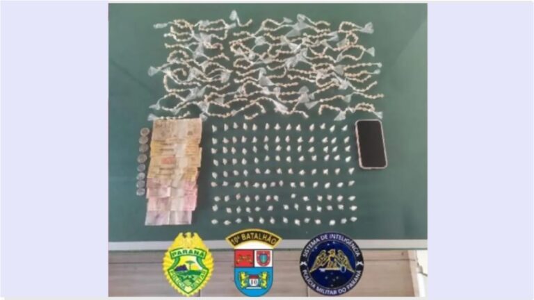 Adolescentes são apreendidos com mais de 500 pedras de crack