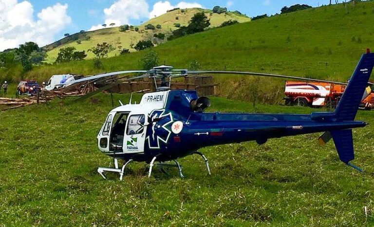 Homem fica ferido após queda de parapente na região da estrada velha para Marumbi