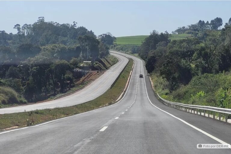 PR-445 terá 14 km de pistas liberadas e desvio para nova ponte