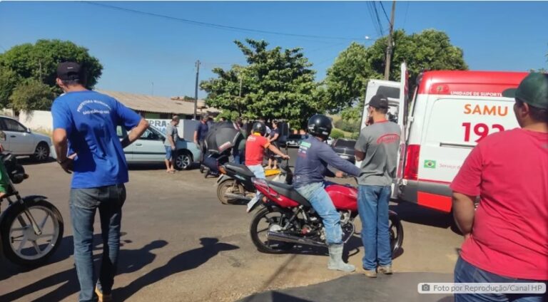 Motociclista fica ferida em acidente com carro em São João do Ivaí