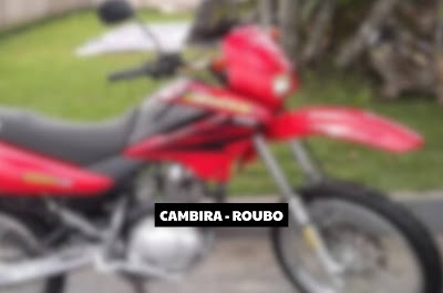 CAMBIRA – Moto é levada de propriedade rural e recuperada logo depois