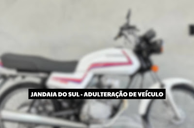 JANDAIA DO SUL – Motociclista é preso com veículo adulterado