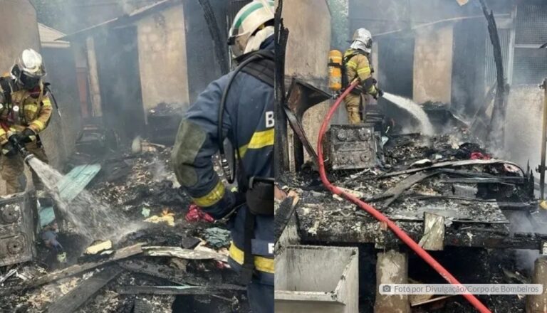 Incêndio provoca morte de idoso cadeirante e destrói casa no Paraná