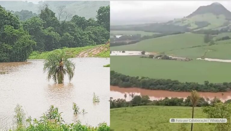 Família fica ilhada em área rural após cheia do Rio Ivaí e depende de canoa para acessar a estrada