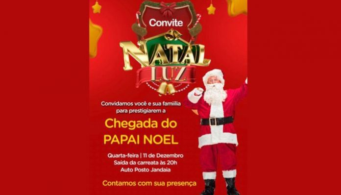 Jandaia do Sul se Prepara para a Chegada do Papai Noel nesta Quarta-feira (11)